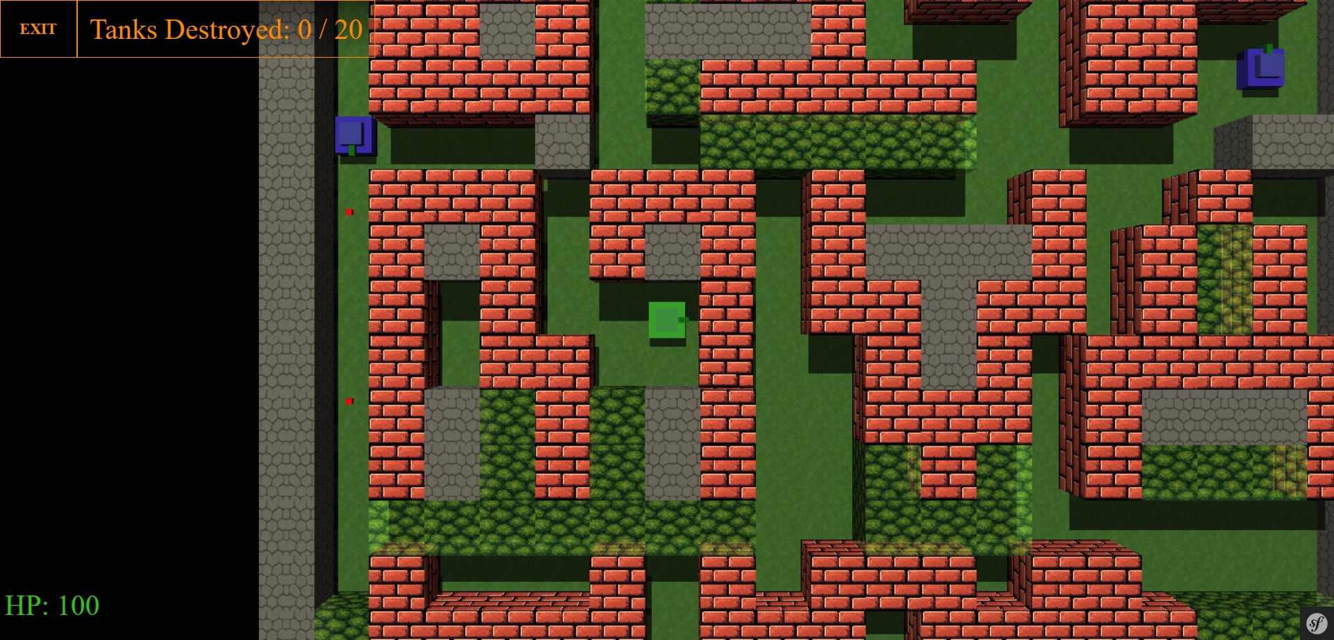 3D Tank Action - Браузерні ігри MVA1 Скріншоти гри 5