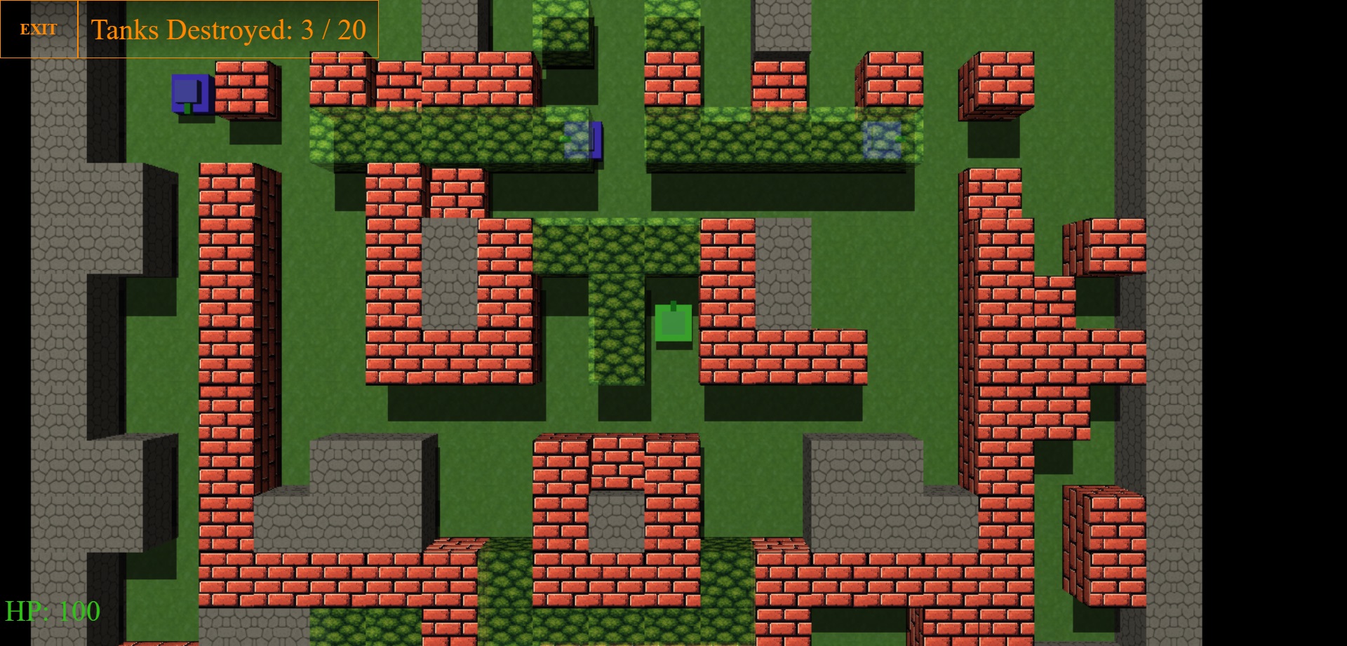 3D Tank Action - Браузерні ігри MVA1 Скріншоти гри 6