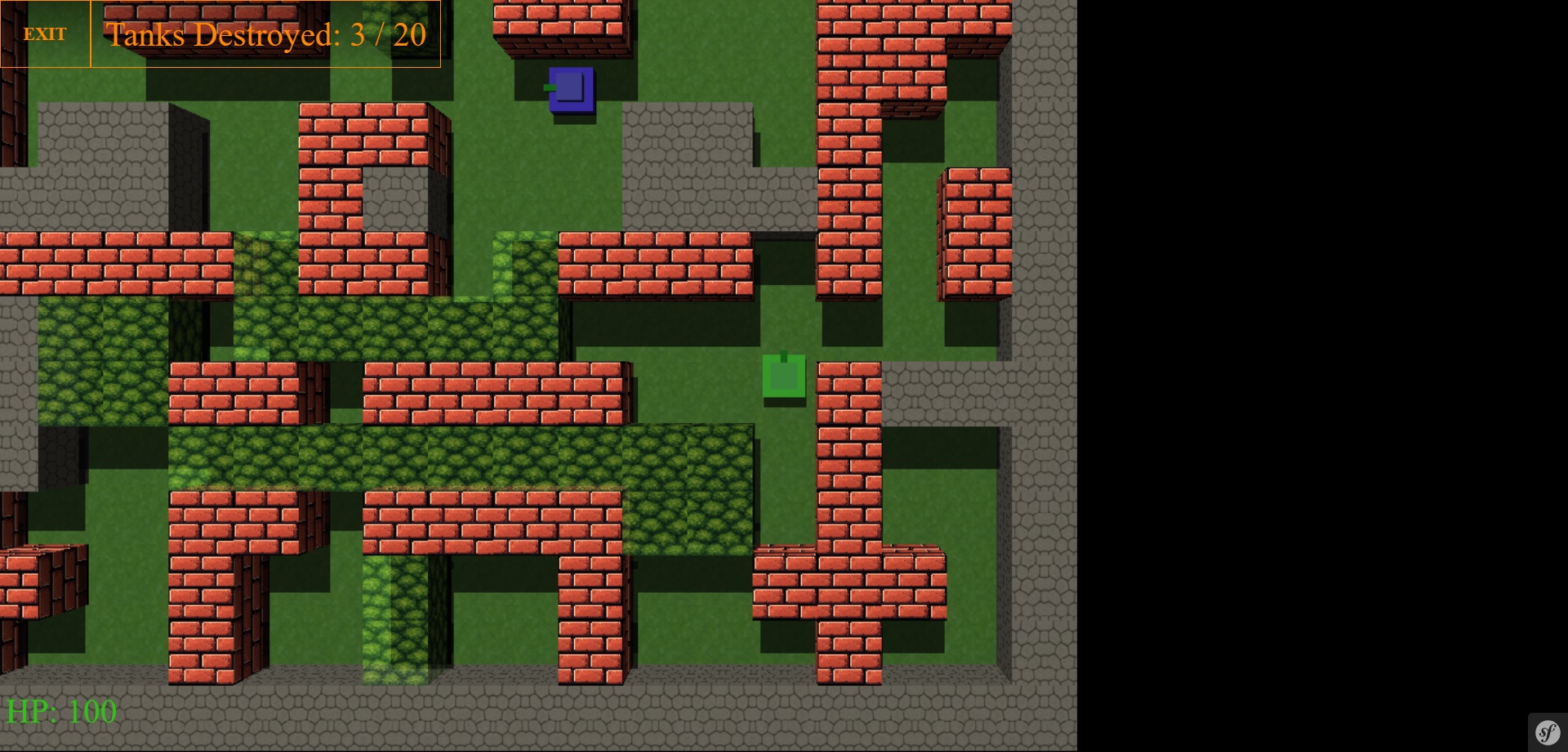 3D Tank Action - Браузерні ігри MVA1 Скріншоти гри 4